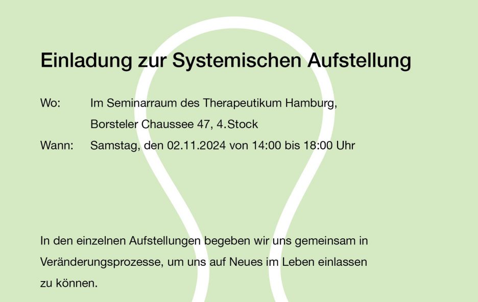 Gibt es im Rahmen der Systemtherapie auch Aufstellungstermine?